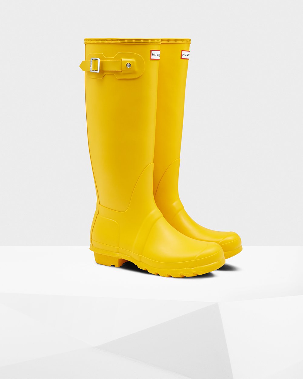 Womens Hunter Tall Rain Boots Yellow - Original - 1826059-CN